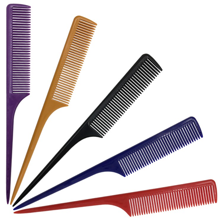 MSTH * Sisir Plastik Polos Warna Warni / Sisir Sanggul / Sisir Sasak Alat Rambut Murah Import / Sisir Rambut