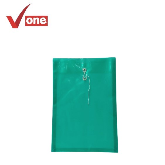 V One Map Plastik Tali Folio - Ecer