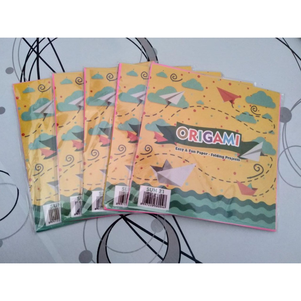 

Kertas Lipat / Kertas Origami 16x16cm polos berwarna