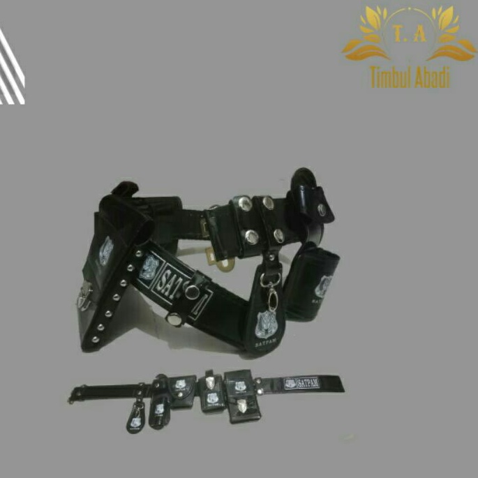 kopel ikat pinggang satpam lengkap/set/full set