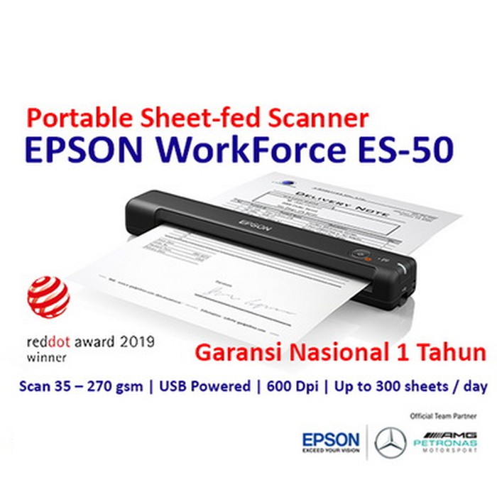 

EPSON ES-50 WorkForce Portable Document Scanner