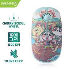 Mouse Wireless Robot M330 Stylish Silent Click Koala Hedgehog Character