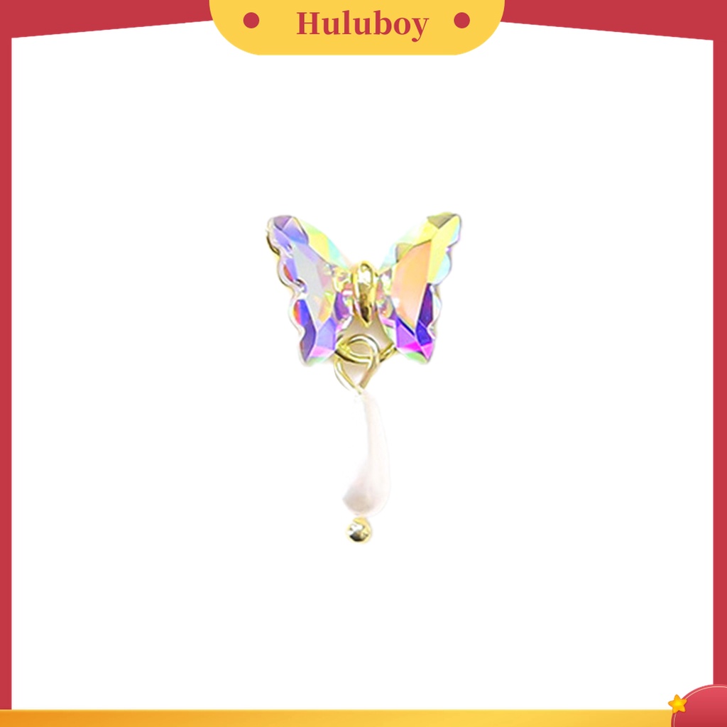 Huluboy Huluboy♡ Butterfly Berlian Imitasi Bentuk Kupu-Kupu Untuk Dekorasi Nail Art