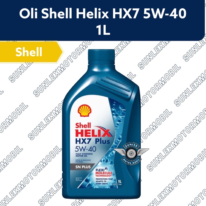 OLI MESIN MOBIL 1L 1LITER SHELL HELIX HX7 5W-40