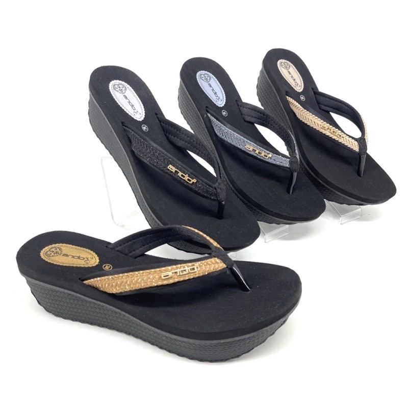 ANDO ANDINI (36-40) - Sandal Jepit Wedges Wanita