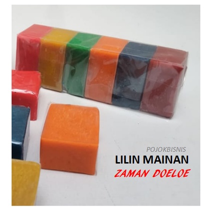 6 PCS MAINAN LILIN ANAK PLASTISIN SNI / LILIN MAINAN ANAK MERK BOLA KECIL