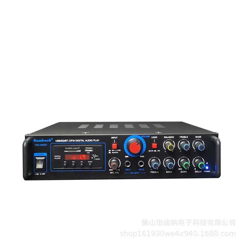 Amplifier Mobil Car Bluetooth 5.0 Stereo 2 Channel 400W - TAV-368T - Black