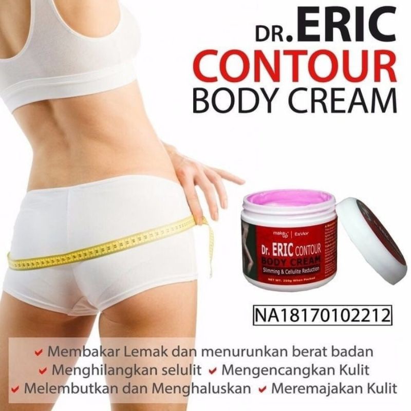 cream pelangsing badan tercepat ERIC CONTOUR BODY CREAM 250g