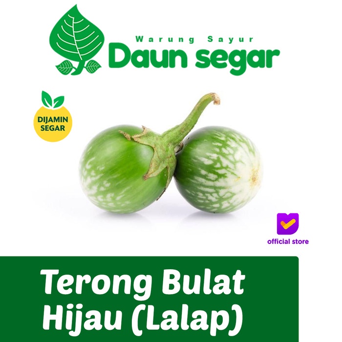 

Terong Bulat hijau lalap 500gram/pack