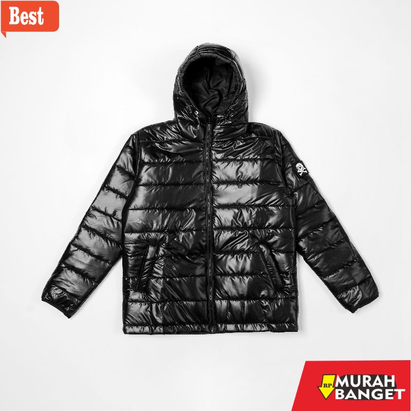 Jaket import terbaru- BDGBOYS - PUFFER BLACK JACKET ULTRALIGHT