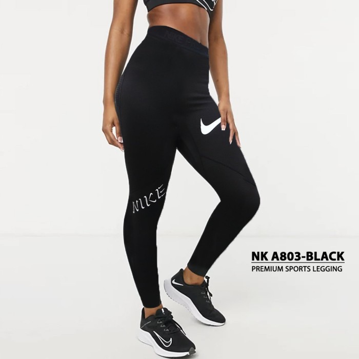 Premium Celana Legging Sport Wanita Adidas Nike Senam Fitness Gym