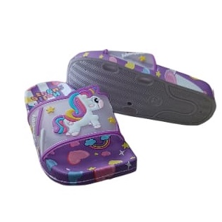 Sandal Slop Karakter G42 Sandal Anak Perempuan Import Size 24-35 Usia 2-8 Tahun