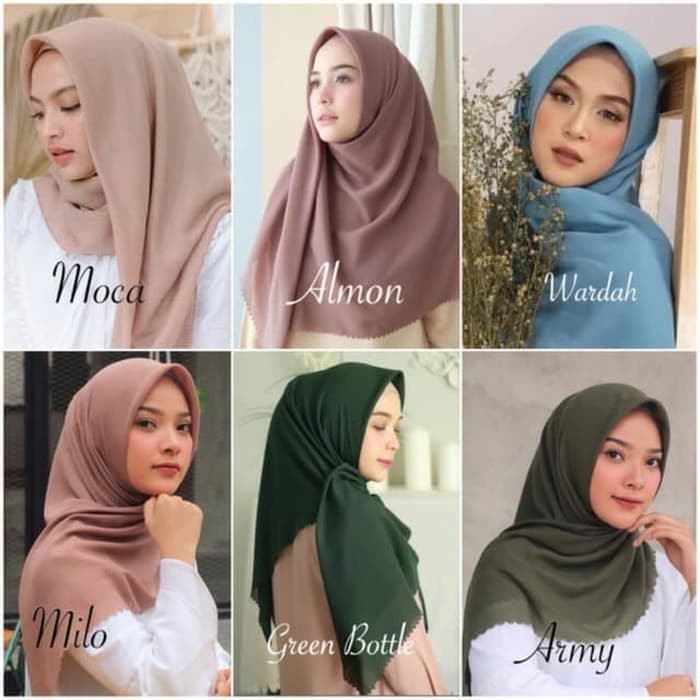 BELLA SQUARE LASERCUT jilbab segi empat  bella square