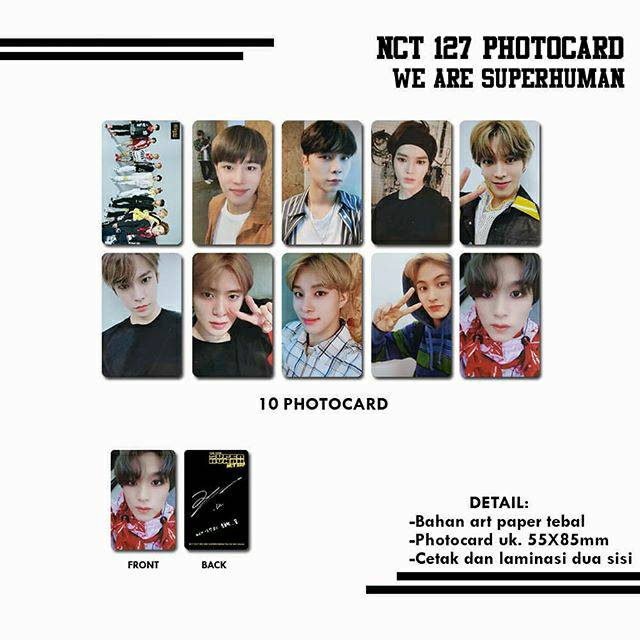 NCT 127 PHOTOCARD - WEARE SUPERHUMAN