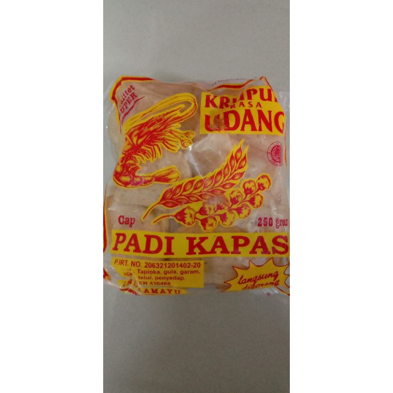 

Kerupuk Udang Padi Kapas 250gr khas Indramayu - Cirebon