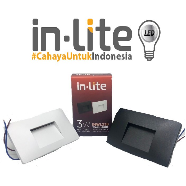 INLITE Lampu LED Dinding / Tangga / Wall / Step Light 3W INWL238 3 Watt