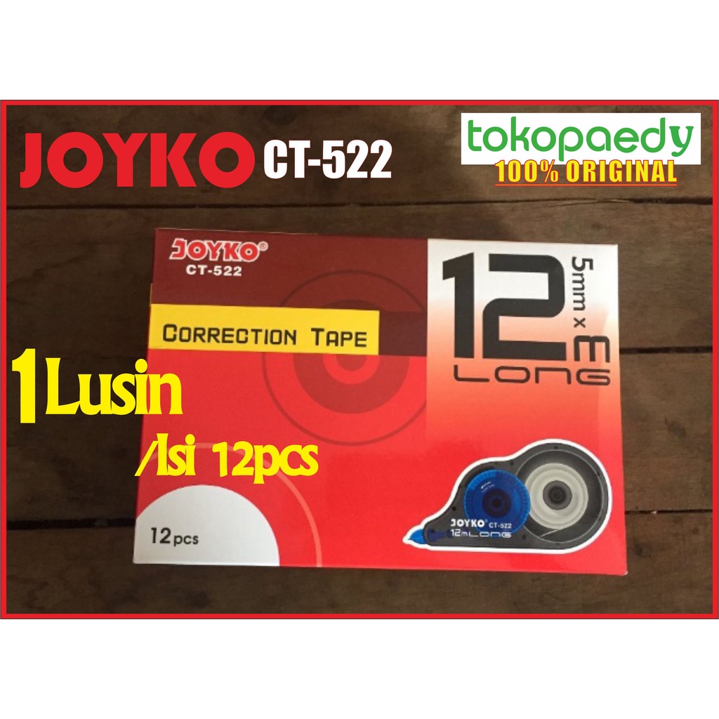 

(PERLUSIN) Correction Tape JOYKO CT-522 (5mmX12m)