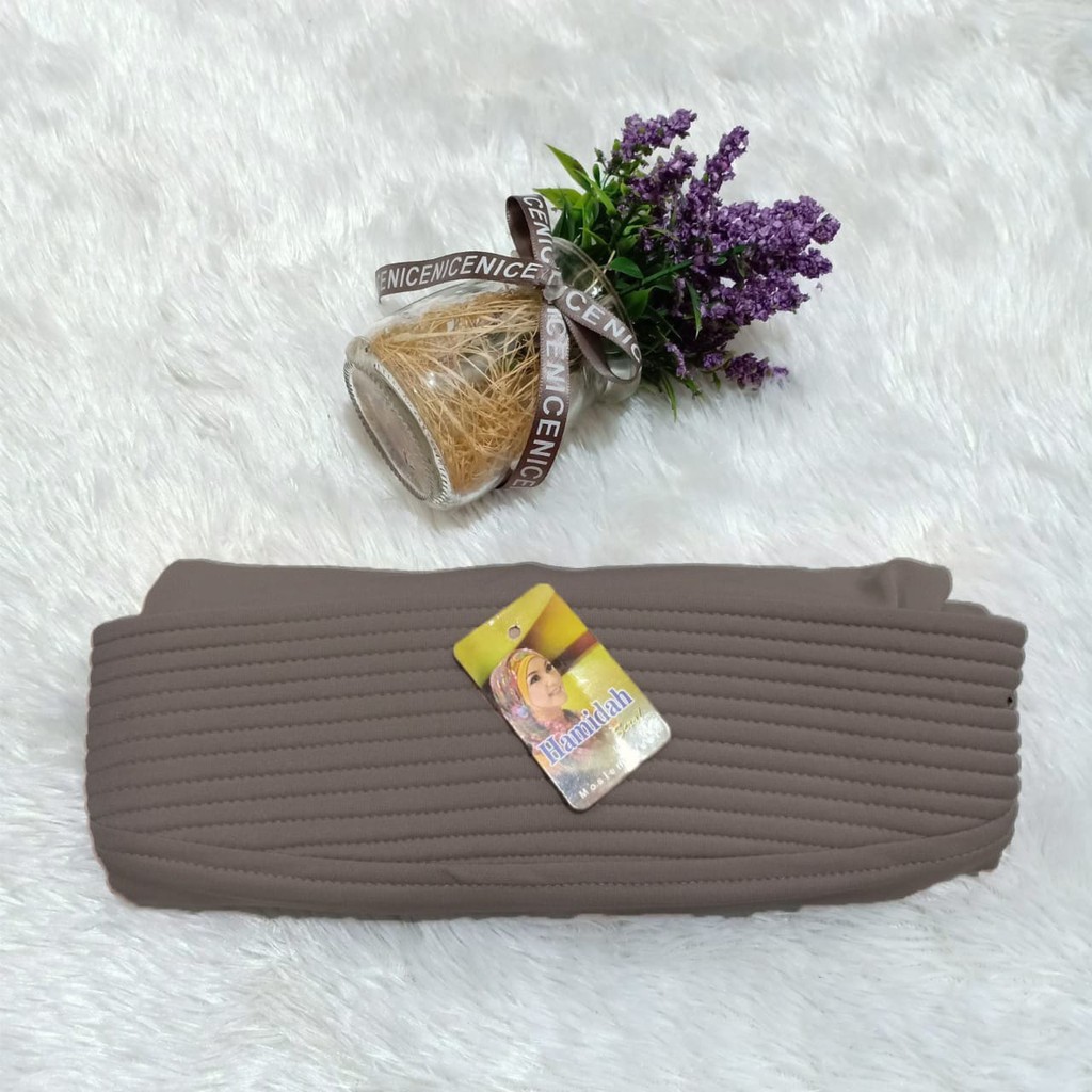 Hijab Bergo Oval Hamidah L,XL Jilbab Instan Hamidah  Kerudung Polos Hamidah Termurah Rumah Hija'b-STONE