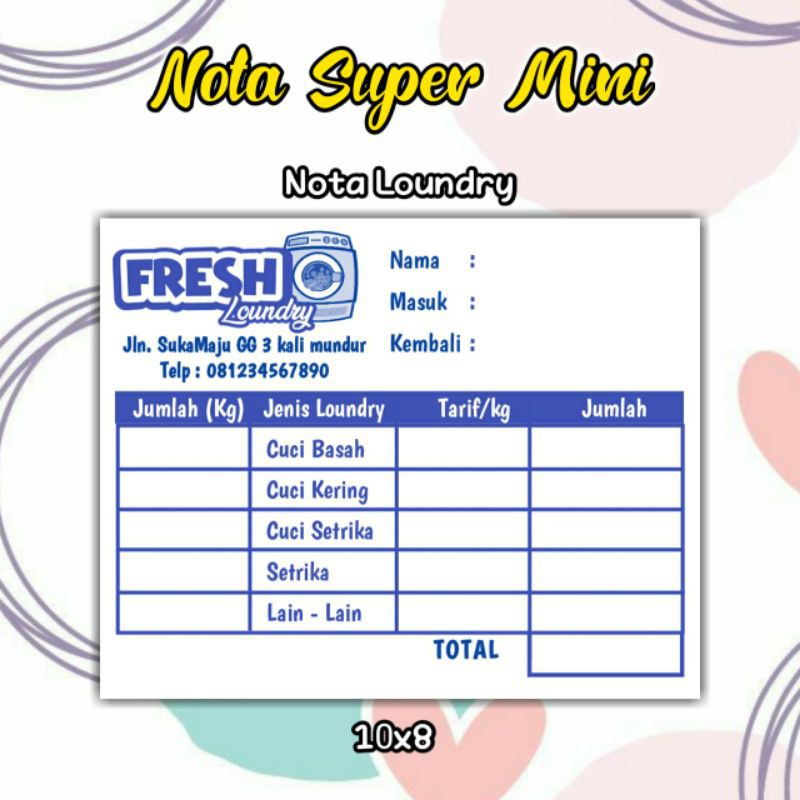 

NOTA LOUNDRY MINI Fresh 1PLY/2PLY