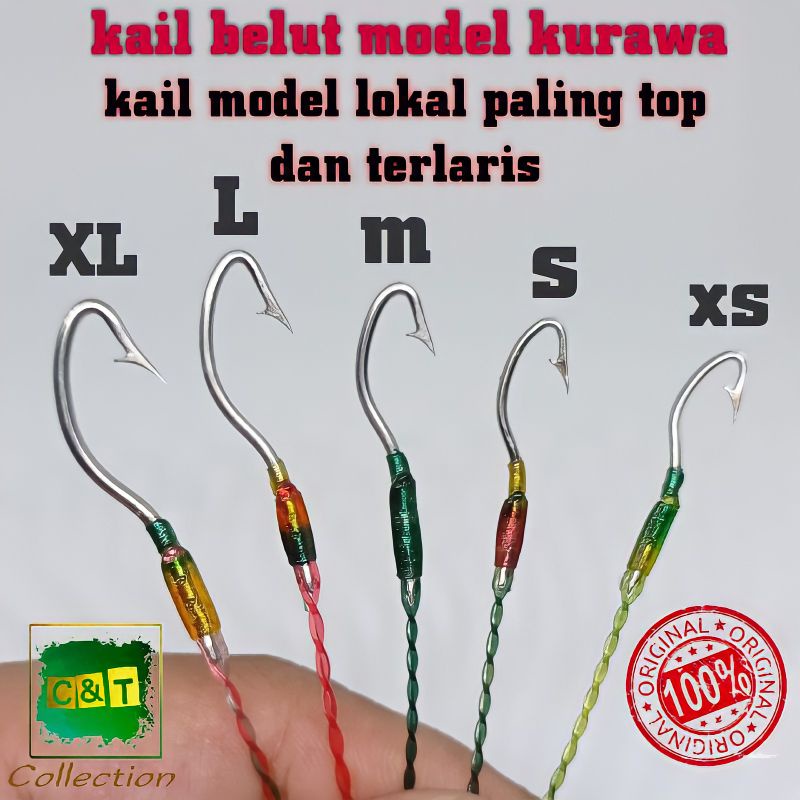 Kail Pancing Urek Belut Pancing Belut Kail Belut Model Kurawa Bahan Baja