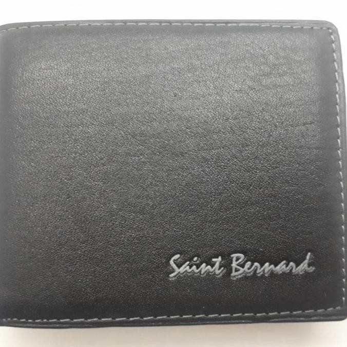 Dompet Pria Kulit Asli Saint Bernard - Hitam Sintashop45