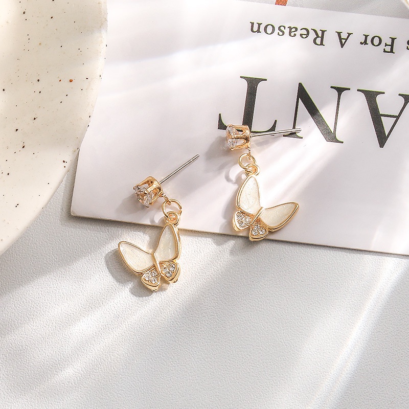 Anting 925 silver needle Bentuk Kupu-Kupu Untuk Wanita