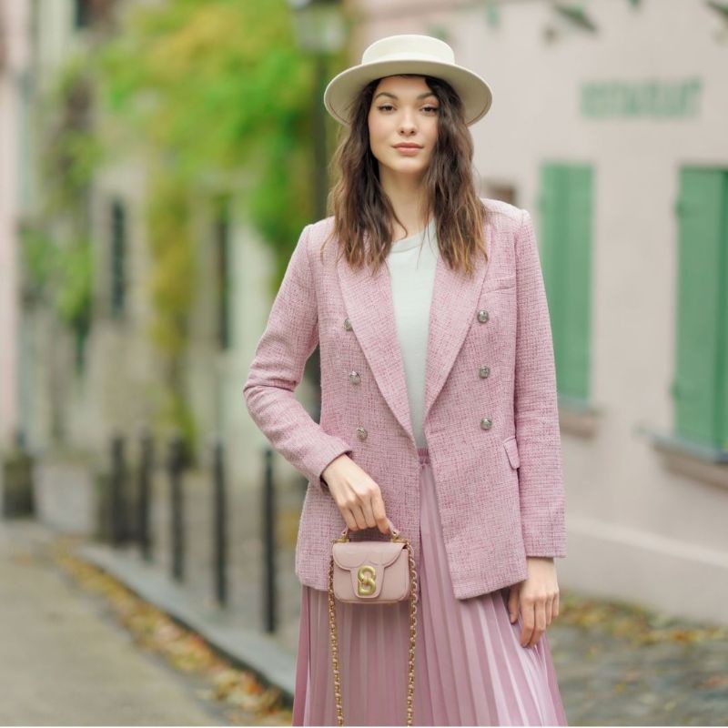 Alma Flap Bag Micro Rose