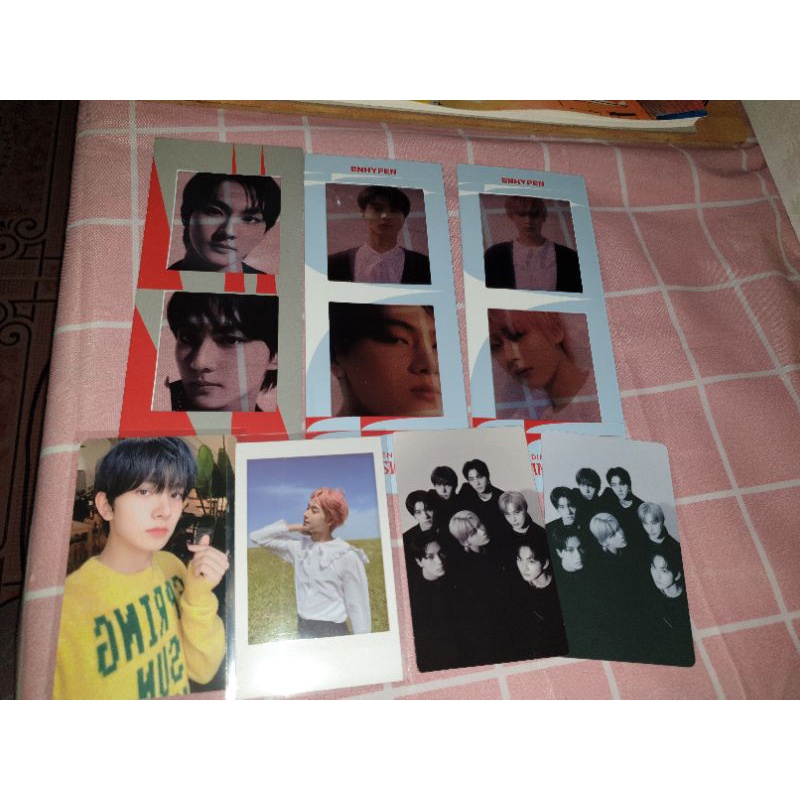 PC HEESEUNG SET SG22, BOOKMARK JUNGWON,JAY,SUNOO, POLA SUNOO, POB WV GRUP