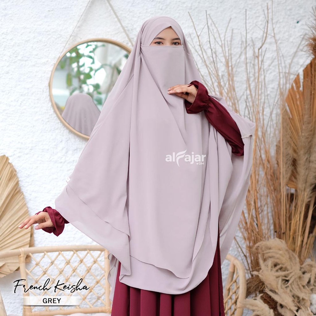 Jilbab Khimar French Jumbo Syar'i Keisha by Alfajar-6