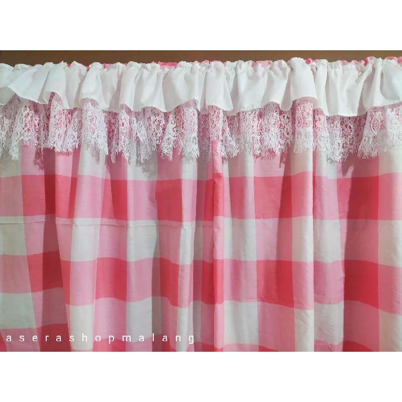 gorden kolong dapur poni atas shabby