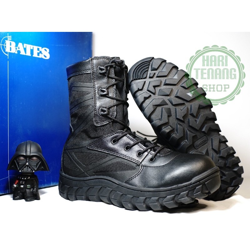 ( BATES) Sepatu tactical Boots army/sepatu PdL TNI POLRI 9inc import/Sepatu PdL pria wanita import warna hitam anti selip dan waterproof