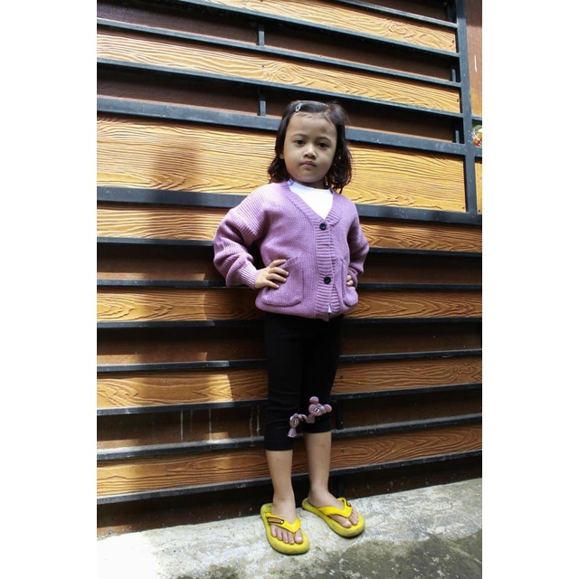 Sweater Cardigan Rajut Anak Usia 2-4 tahun