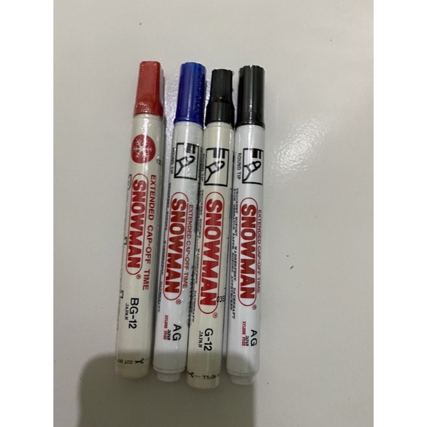

Spidol Snowman Hitam, Biru, Merah Permanent Permanent Marker/Boarfmaker