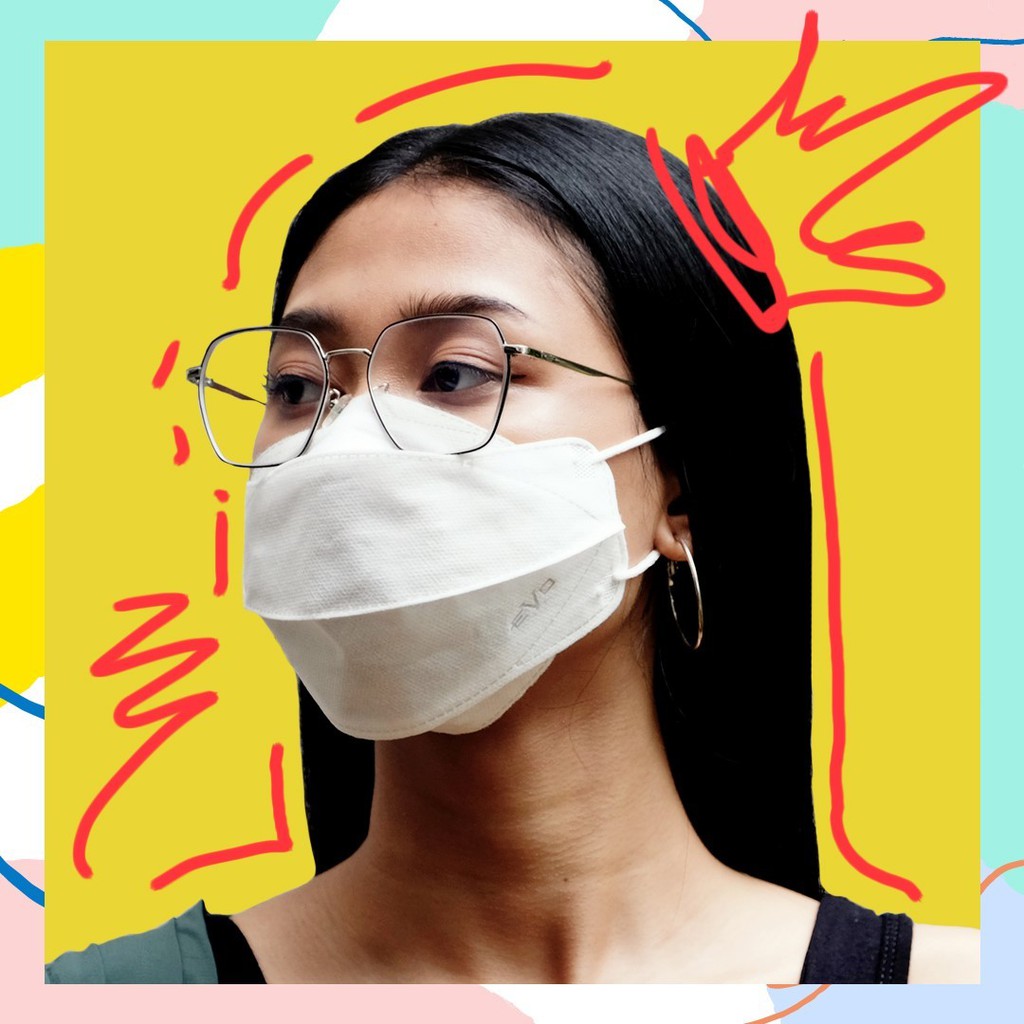 Masker Evo PlusMed 4d Surgical mask Original/ 3 Ply/ Isi 25