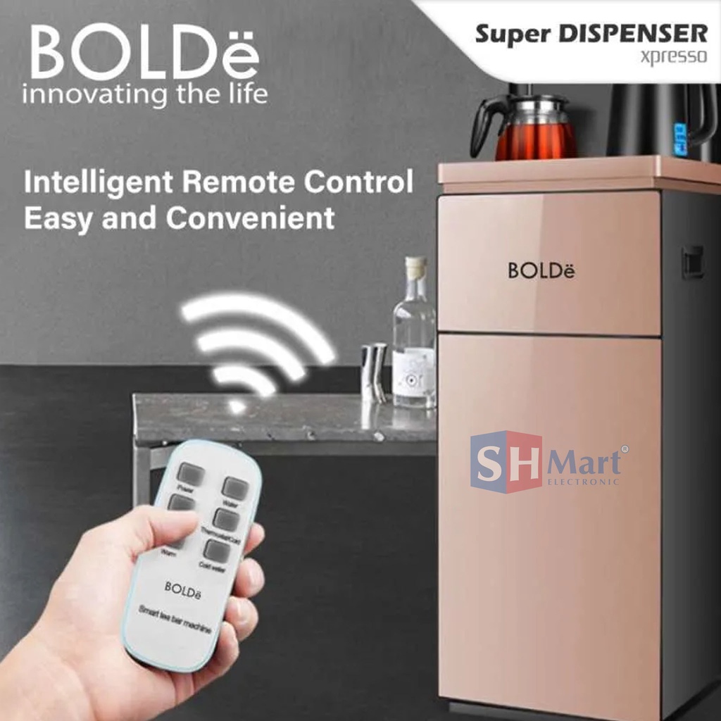 BOLDE SMART DISPENSER GALON BAWAH DIGITAL WITH REMOTE GARANSI RESMI