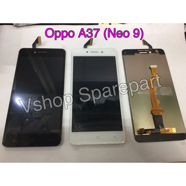 Lcd Touchscreen Oppo A37 Neo 9 Black White - Hitam xS1
