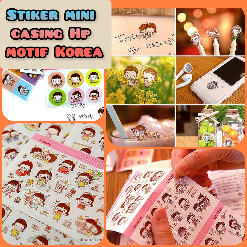 

Stiker Sticker Setiker Mini Lucu Mungil Emotikon Emoticon Motif Korea Korean Vintage Untuk Tempelan Buku kertas Case Casing Chasing HP Handphone Toples Gelas Buku Diary Unik Murah
