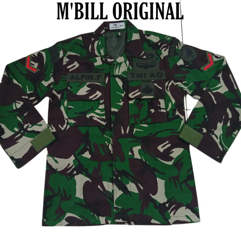 PDL M'BILL / SERAGAM PDL TNI VELBED SRITEX WOLL