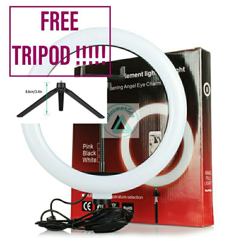 PROMO...Lampu LED Ring Light 16cm /20cm/ 26 cm / Lampu Tiktok 3 warna