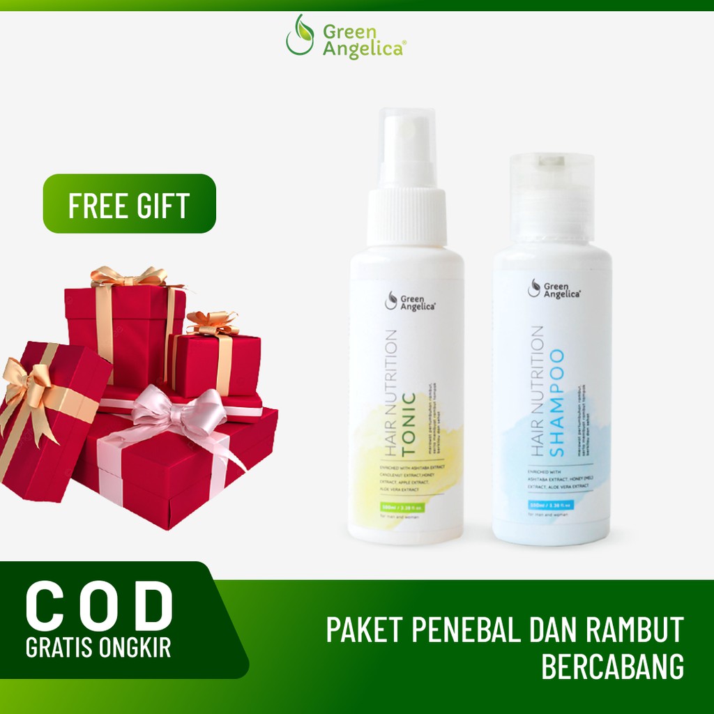 Green Angelica Combo 2 Perawatan  Penumbuh Rambut  Rontok  