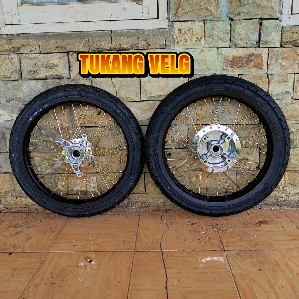 Velg Jari Jari CB150R New LED Paketan Ring 17 Tapak Lebar 185/215 Set Plus Ban