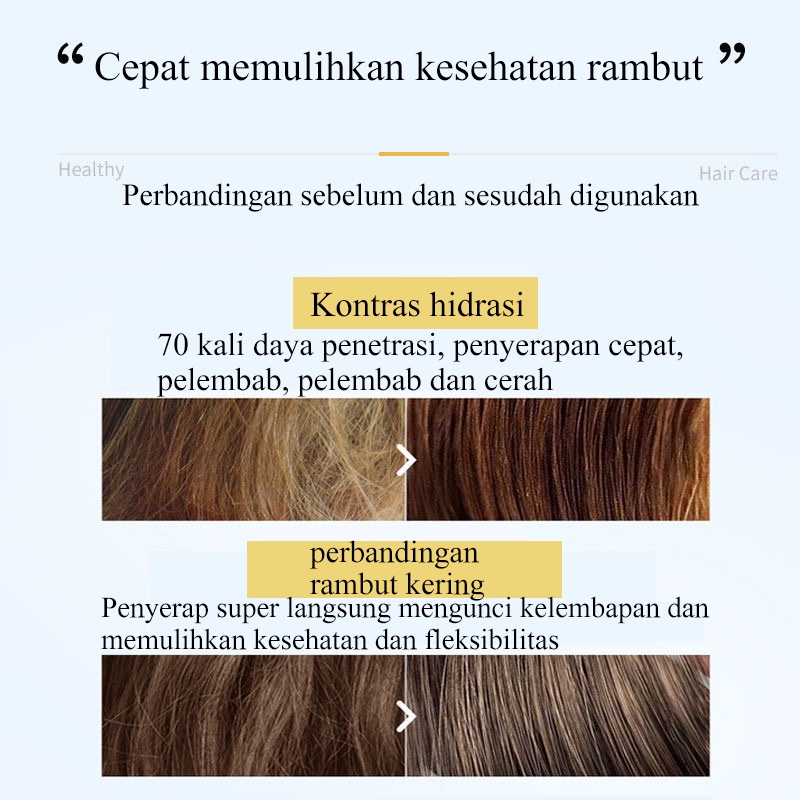 Serum rambut argan oil Memperbaiki rambut kering, keriting, ujung bercabang,pewarnaan, pengeritinga serum rambut