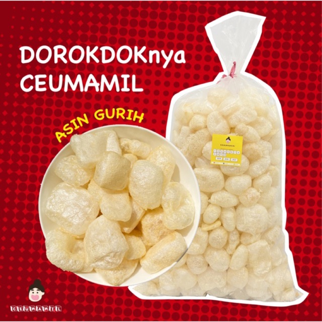 

Kerupuk Kulit Dorokdok / Rambak Asin Gurih Ceumamil 50 gram