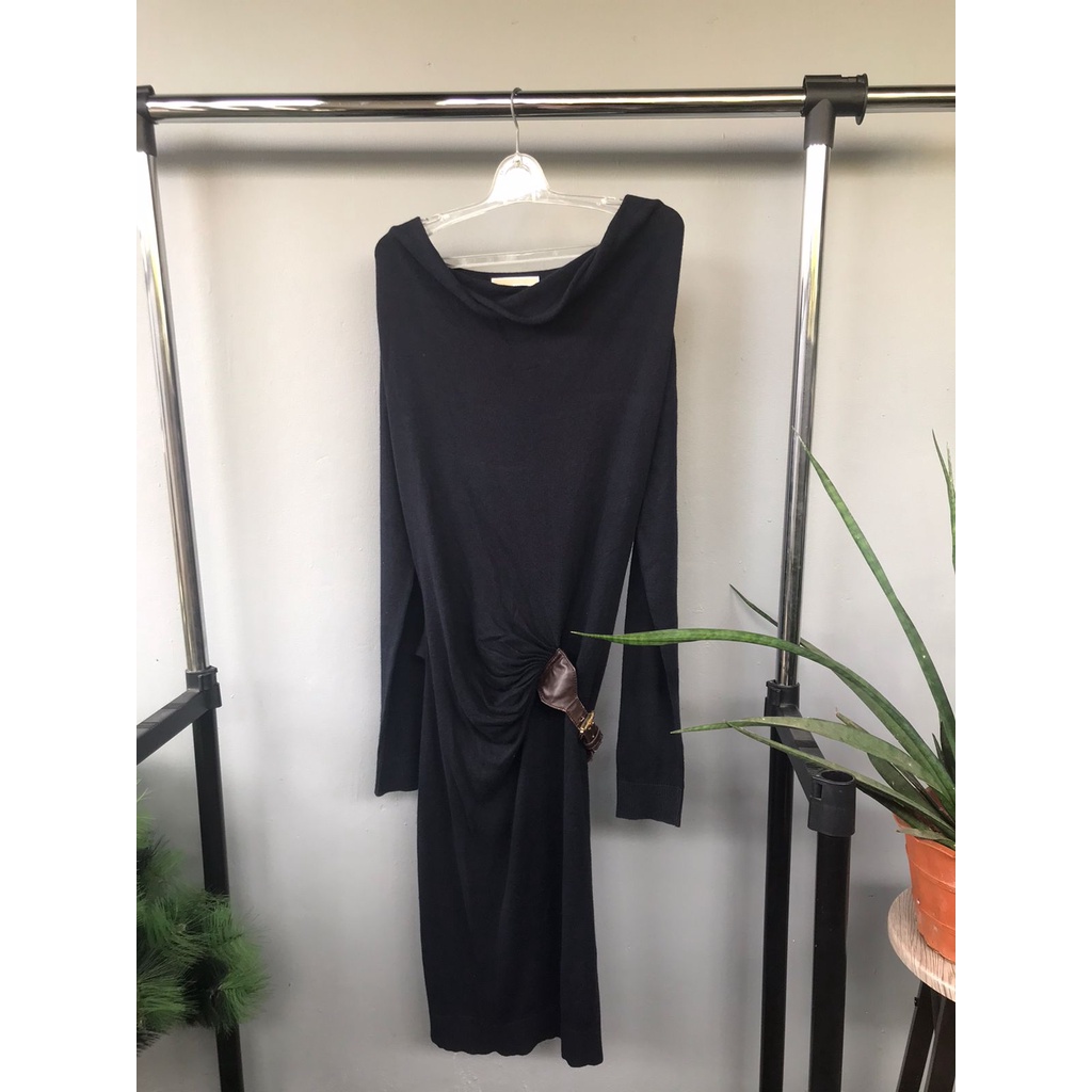 [MICHAEL KORS PRELOVED] Michael Kors Navy Blue Dress With Belt