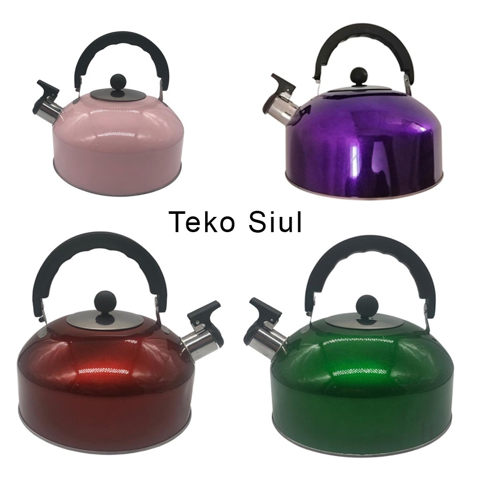 TEKO SIUL KETTLE STAINLESS STEEL WARNA - 3, LITER