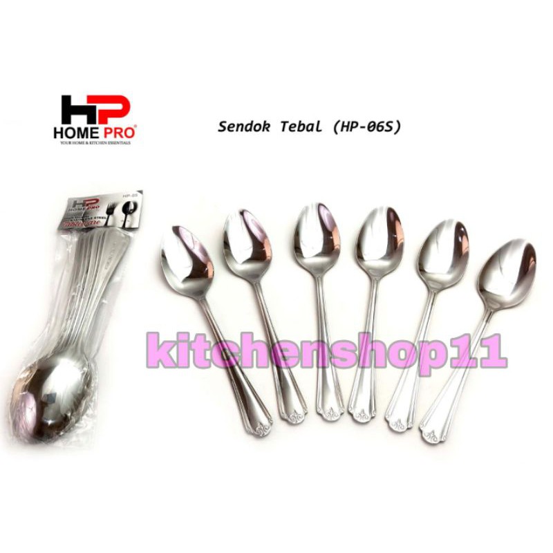 sendok makan hotel stainless tebal / sendok makan super tebal / sendok makan hotel (6pcs)