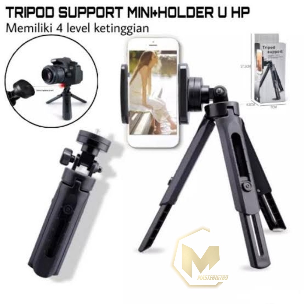 HD3 Tripod Support Tripod Mini Plus Holder TRIPOD SUPPORT MINI 4 LEVEL PHONE EXTENDABLE WITH HOLDER U universal PHONE HOLDER MA2336