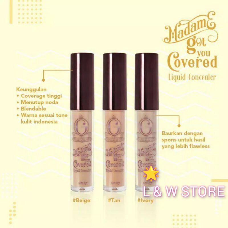 Madame Gie Concealer Liquid Got You Covered/100% Original