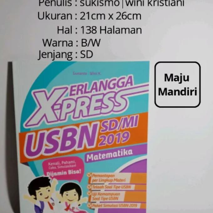 Buku Sekolah - Erlangga Express Usbn Sd Matematika