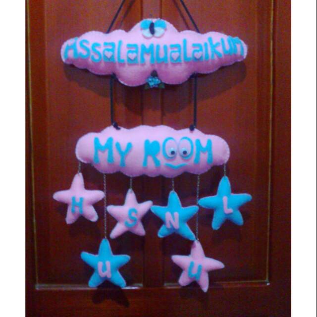 Hiasan kamar pintu nama nick name
